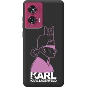 Черный чехол BoxFace Motorola Edge 50 Fusion Pink Karl