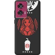Черный чехол BoxFace Motorola Edge 50 Fusion RedWhite Coffee