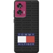 Черный чехол BoxFace Motorola Edge 50 Fusion Tommy Print