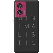 Черный чехол BoxFace Motorola Edge 50 Fusion Minimalistic