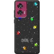Черный чехол BoxFace Motorola Edge 50 Fusion Among Us Invisible