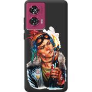 Черный чехол BoxFace Motorola Edge 50 Fusion Tanker Girl