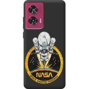 Черный чехол BoxFace Motorola Edge 50 Fusion NASA Spaceship