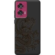Черный чехол BoxFace Motorola Edge 50 Fusion Chinese Dragon