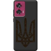 Черный чехол BoxFace Motorola Edge 50 Fusion Ukrainian Trident
