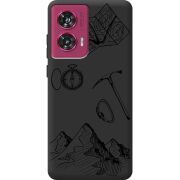 Черный чехол BoxFace Motorola Edge 50 Fusion Mountains