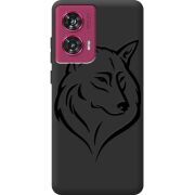 Черный чехол BoxFace Motorola Edge 50 Fusion Wolf