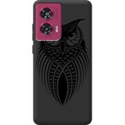 Черный чехол BoxFace Motorola Edge 50 Fusion Owl