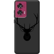 Черный чехол BoxFace Motorola Edge 50 Fusion Deer