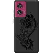 Черный чехол BoxFace Motorola Edge 50 Fusion Snake