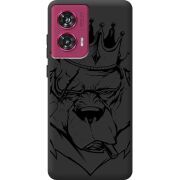 Черный чехол BoxFace Motorola Edge 50 Fusion Bear King