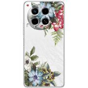 Прозрачный чехол BoxFace Tecno Camon 30 Floral