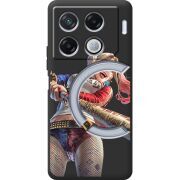 Черный чехол BoxFace Infinix GT 20 Pro Happy Harley Quinn
