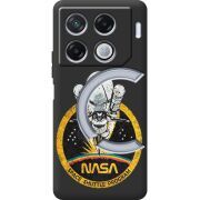 Черный чехол BoxFace Infinix GT 20 Pro NASA Spaceship