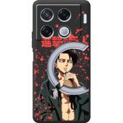 Черный чехол BoxFace Infinix GT 20 Pro Атака Титанов Леви