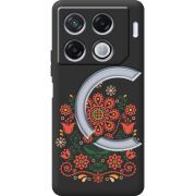 Черный чехол BoxFace Infinix GT 20 Pro Ukrainian Ornament