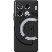 Черный чехол BoxFace Infinix GT 20 Pro Horse