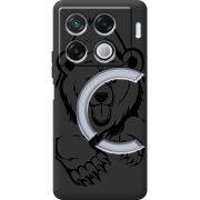 Черный чехол BoxFace Infinix GT 20 Pro Grizzly Bear