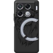 Черный чехол BoxFace Infinix GT 20 Pro Lion
