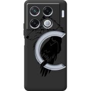 Черный чехол BoxFace Infinix GT 20 Pro Wolf and Raven