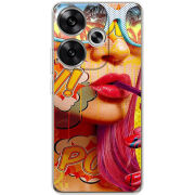 Чехол BoxFace Poco F6 Yellow Girl Pop Art