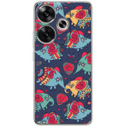 Чехол BoxFace Poco F6 Flying Elephants