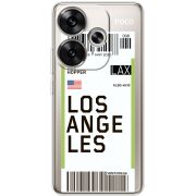 Прозрачный чехол BoxFace Poco F6 Ticket Los Angeles