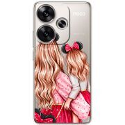 Прозрачный чехол BoxFace Poco F6 Mouse Girls