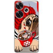 Прозрачный чехол BoxFace Poco F6 Winter Puggy