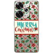 Прозрачный чехол BoxFace Poco F6 Vintage Christmas Pattern