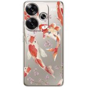 Прозрачный чехол BoxFace Poco F6 Japanese Koi Fish