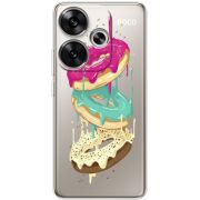 Прозрачный чехол BoxFace Poco F6 Donuts