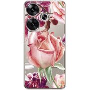 Прозрачный чехол BoxFace Poco F6 Rose