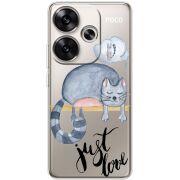 Прозрачный чехол BoxFace Poco F6 Just Love