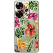 Прозрачный чехол BoxFace Poco F6 Tropical Flowers