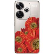Прозрачный чехол BoxFace Poco F6 Red Poppies