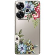 Прозрачный чехол BoxFace Poco F6 Floral