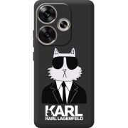 Черный чехол BoxFace Poco F6 Cat in Black