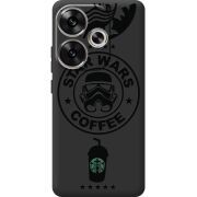 Черный чехол BoxFace Poco F6 Dark Coffee