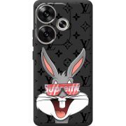 Черный чехол BoxFace Poco F6 looney bunny