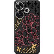 Черный чехол BoxFace Poco F6 FranceFlowers