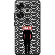 Черный чехол BoxFace Poco F6 Man Pattern