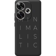 Черный чехол BoxFace Poco F6 Minimalistic