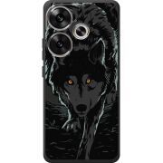 Черный чехол BoxFace Poco F6 Wolf