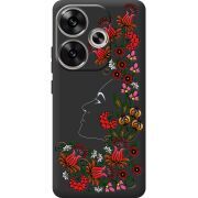 Черный чехол BoxFace Poco F6 3D Ukrainian Muse
