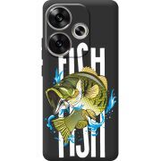 Черный чехол BoxFace Poco F6 Fish