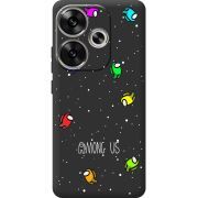 Черный чехол BoxFace Poco F6 Among Us Invisible