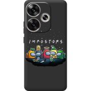 Черный чехол BoxFace Poco F6 Among Us Impostors