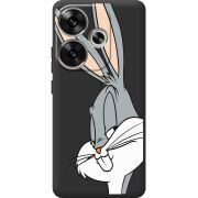 Черный чехол BoxFace Poco F6 Lucky Rabbit