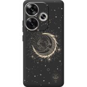Черный чехол BoxFace Poco F6 Moon